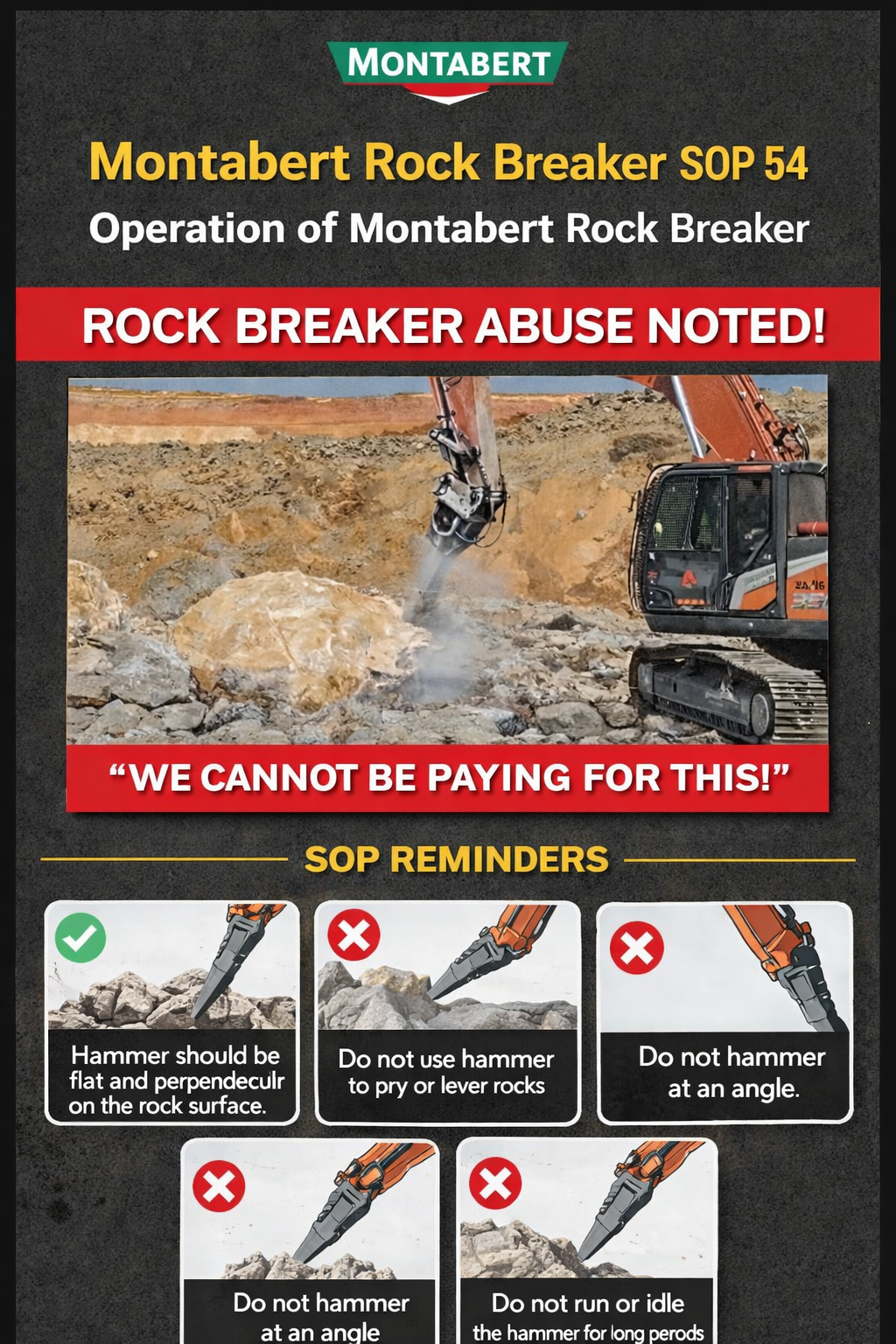 Monta Rock Breaker Abuse